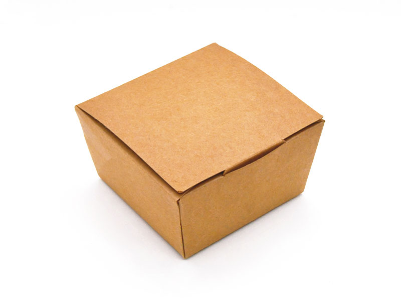 Boîte en papier alimentaire pliable à clapet général 100#L