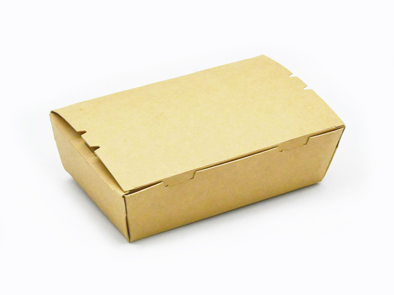 Boîte en papier alimentaire à clapet à ajustement sécurisé 140#L