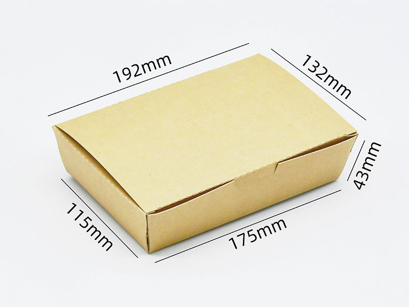 Boîte en papier alimentaire optimisée pour les aliments frits 175#