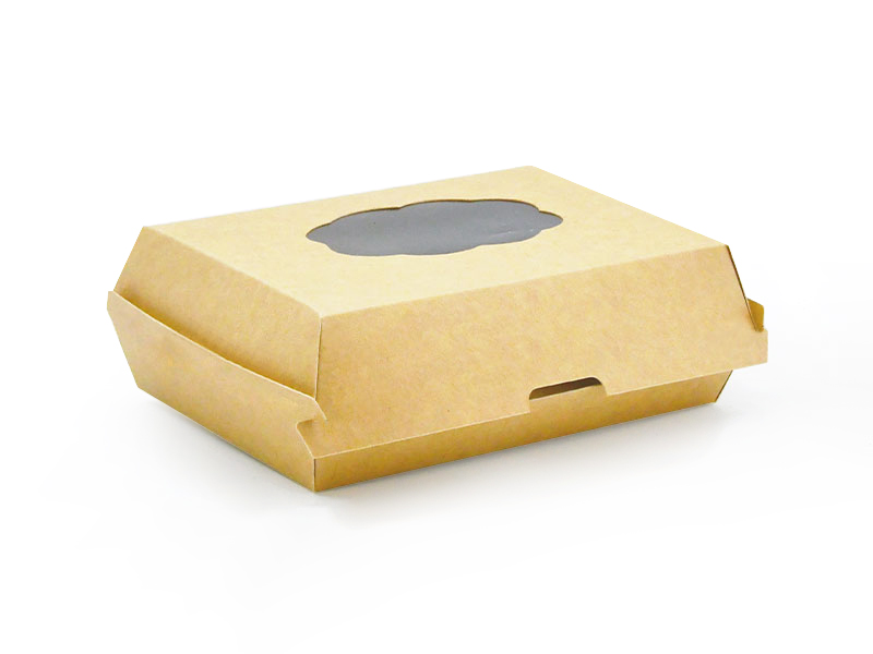 Boîte à hamburgers en carton à support interne HB#140H51