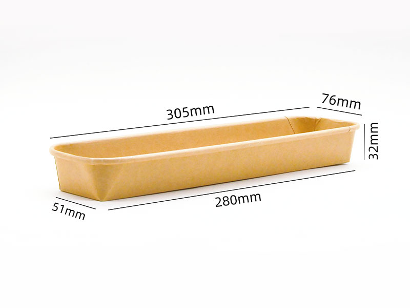 Bac à papier à bords roulés résistant aux fuites JBTP-305