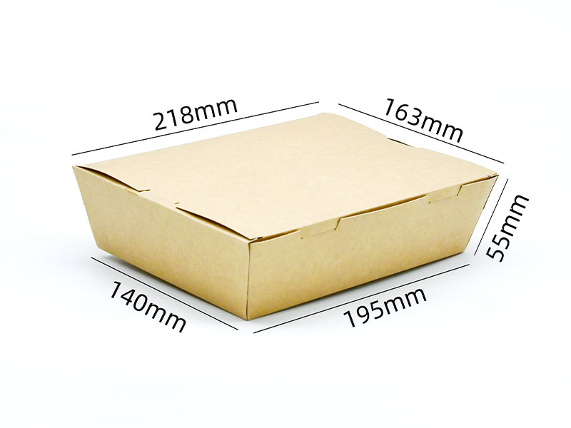 Boîte en papier kraft multi-usages pour aliments 195#M