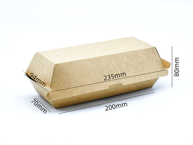 HB#200H80 Conçu pour garder les hamburgers frais Boîte à hamburgers en carton