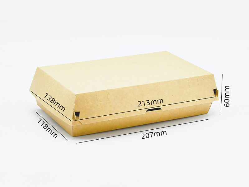 Boîte à hamburgers en carton HB#207 Safe Materials